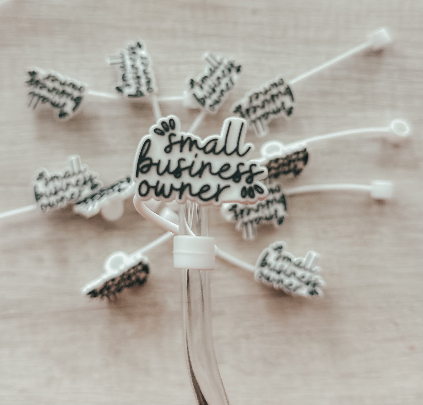 Small B-Owner Straw Topper