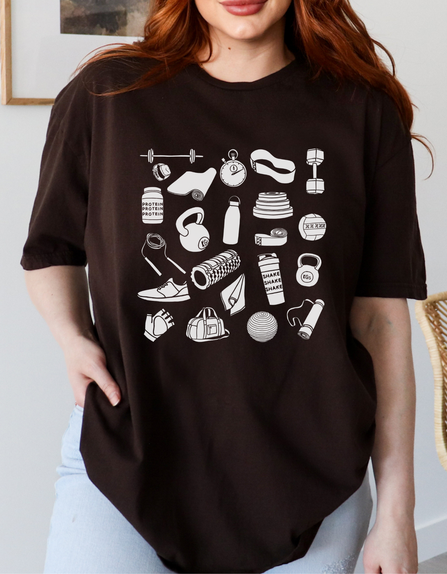 Gym Doodle T-Shirt / Crewneck