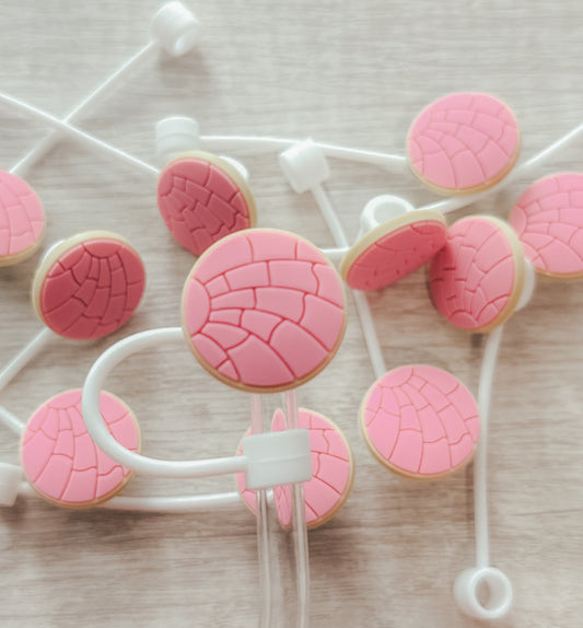 Pink Concha’s Straw Topper