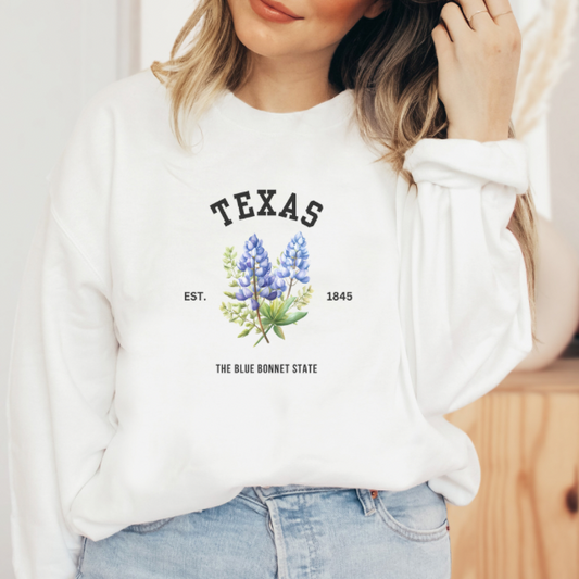 Texas Blue Bonnet Crewneck