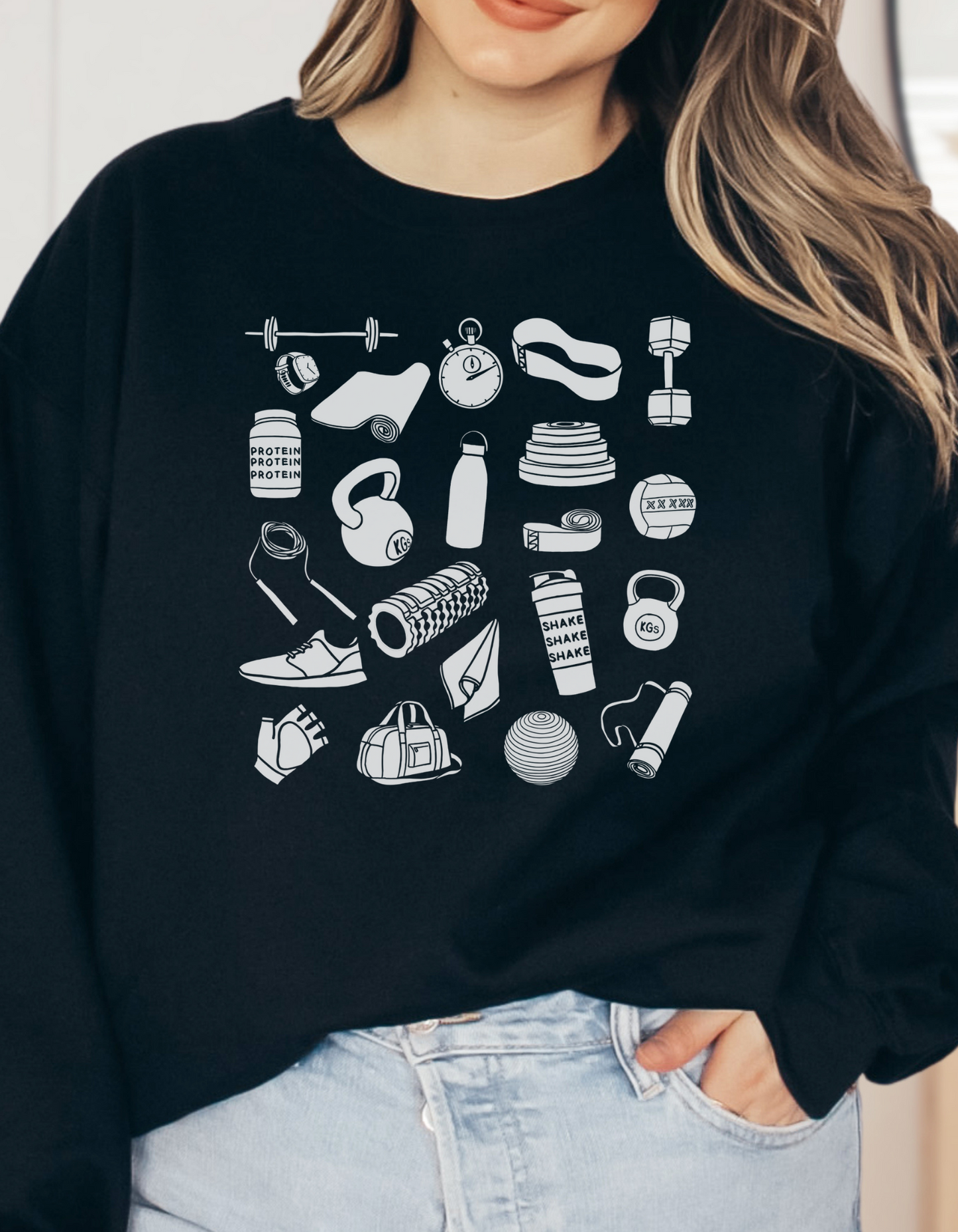 Gym Doodle T-Shirt / Crewneck