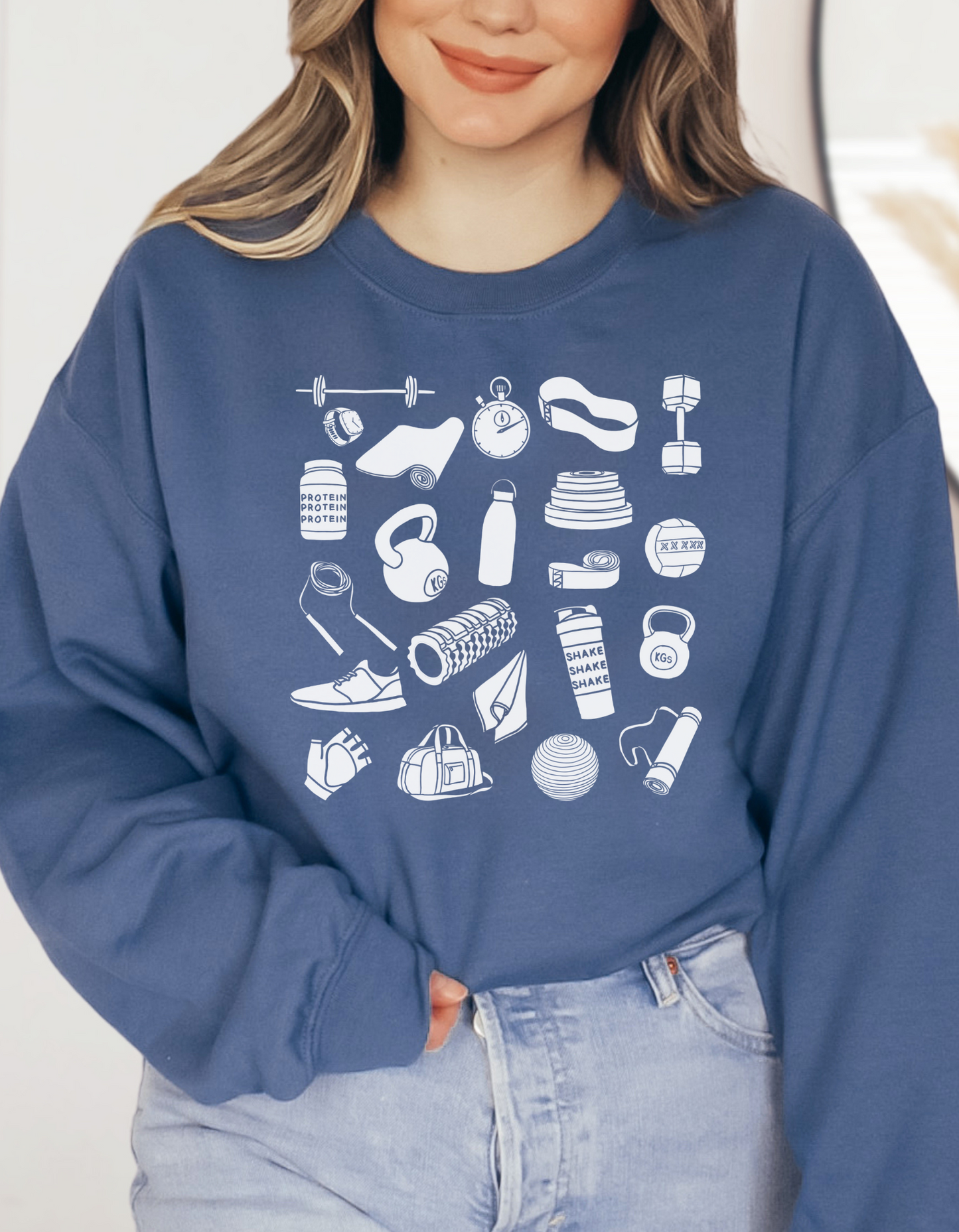 Gym Doodle T-Shirt / Crewneck